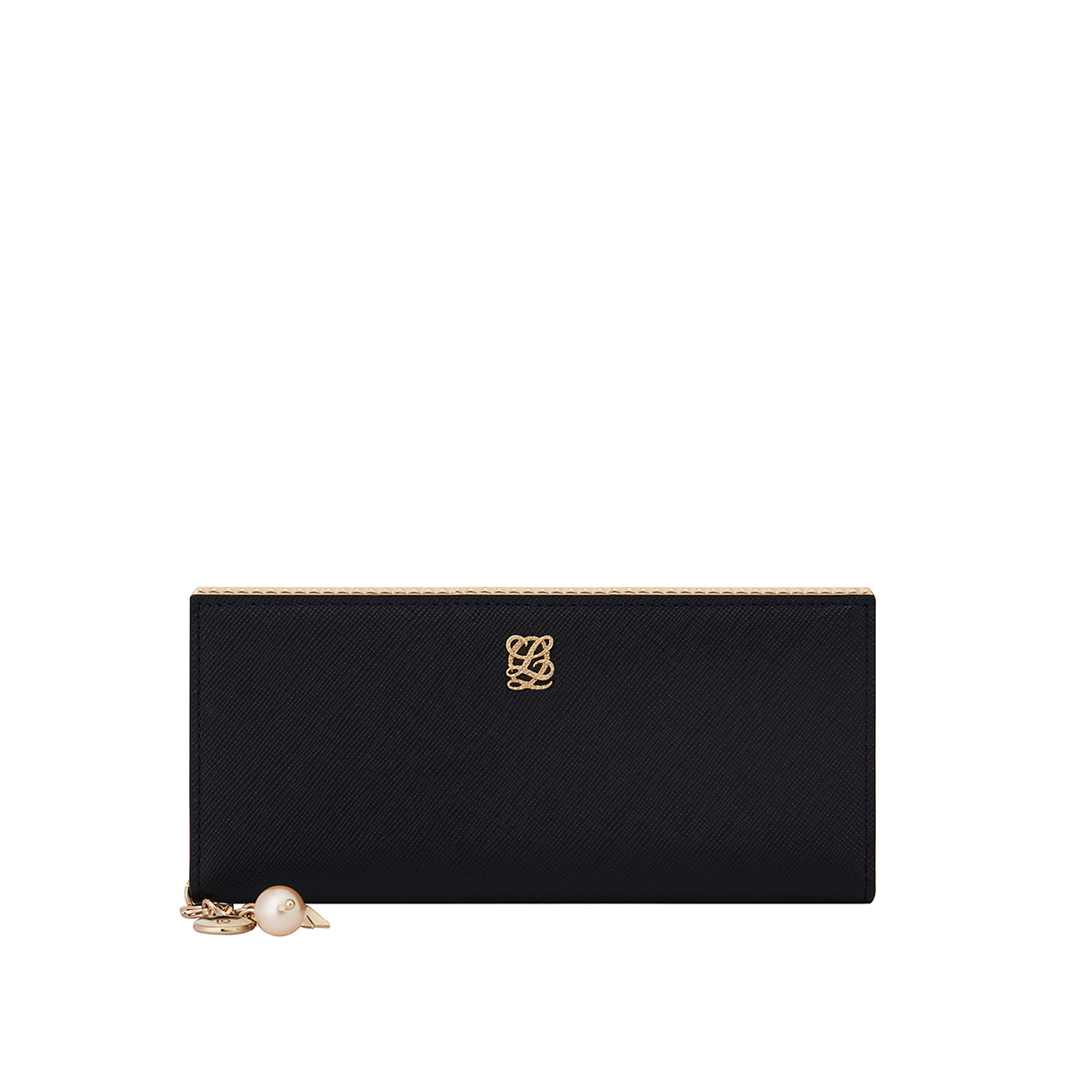 韓國LOUIS QUATORZE - JUDY Womens Long Wallet (Matte Black)